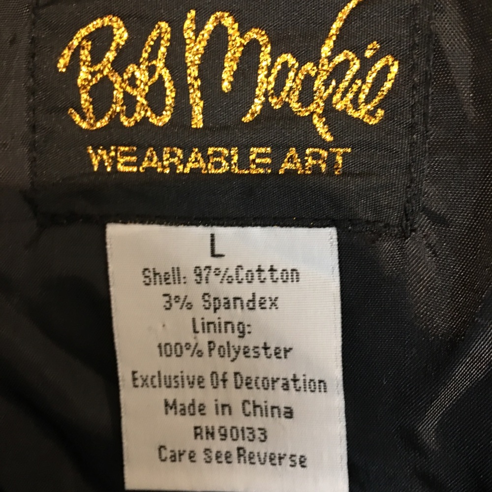 3/4 in Sleeves Light Statement Jacket or Top/Lined - Picture 5 of 7